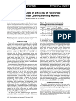 Effect of Corner Angle On Efficiency of Reinforced Concrete Joints Under Opening Bending Moment