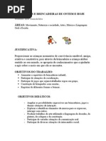 Brinquedos e Brincadeiras de Ontem e Hoje Projeto