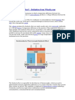 What Is Seebeck Effect