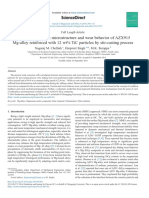 Correlation Between Microstructure and Wear Behavior of Azx915 Mg-Alloy Reinforced With 12 WT% Tic Particles by Stir-Casting Process