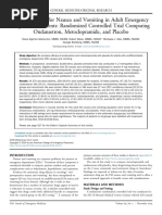 Antiemetic Use For Nausea and Vomiting in Adult Emergency 2