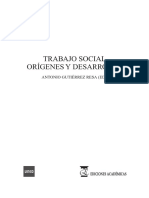 Trabajo Social Orígenes Y Desarrollo: Antonio Gutiérrez Resa (Ed.)