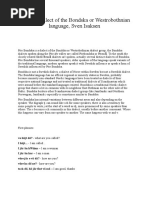 The Pite Dialect of The Bondska or Westrobothnian Language