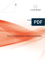 Empreendedorismo: Técnico em Manutenção e Suporte em Informática