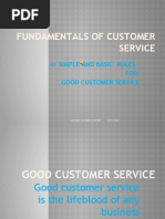 Fundamentals of Customer Service