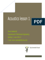 Acoustics Lesson 1 PDF