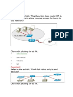 Refer To The Exhibit. What Function Does Router RT - A Need To Provide To Allow Internet Access For Hosts in This Network?