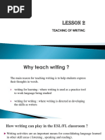 Teaching of Writing