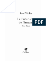 Virilio, Paul - Le Futurisme de L'instant