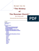 Excerpts From The "The History of The Russian Church". by N. Mouravieff.