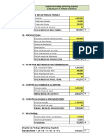 Planilla de Excel para El Calculo Del Capital de Trabajo Working Capital