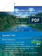 Alfresco Summit 2014 - London - Alfresco BatchProcessor and Bulk Import Tool