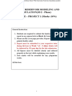 Pab3053 - Reservoir Modeling and SIMULATION (3D 2 - Phase) ECLIPSE - PROJECT 1 (Marks:10%)