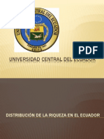 Distribución de La Riqueza en El Ecuador