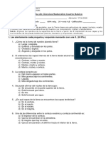 Prueba Ciencias Naturales Capas de La Tierra Volcanes