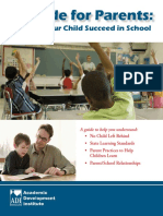 Helping Your Child Succeed in School