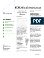 ECHO Development Notes: New Uses of Moringa Studied in Nicaragua