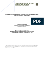 Land Formalization Turned Land Rush: The Case of The Palm Oil Industry in Papua New Guinea