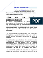 Plastico Biodegradable para Vivir Mejor