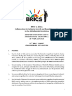 Brics 2018: The Johannesburg Declaration