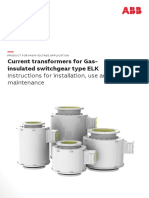 Current Transformers For GIS SWG Type ELK - 1VLM000628 Rev.3, en 2017.08.28