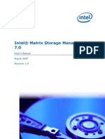 Intel® Matrix Storage Manager 7.0: User's Manual