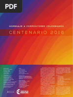 Homenaje Compositores Centenario - 2016