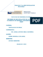 Informe de Recopilación de Accidentes Ocurridos en Minería Subterránea en El Perú