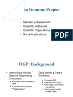 Human Genome Project: - Seminal Achievement. - Scientific Milestone. - Scientific Implications. - Social Implications