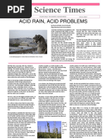 The Science Times: Acid Rain, Acid Problems