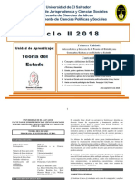 Unidad I Antecedentes y Genesis de La Teoria Del Estado Ciclo II 2018