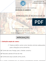 Aula 1 - Introdução À Tecnologia de Carnes e Derivados - Engal