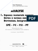 Livre ANALYSE Povl Thomsen Tome 1 PDF