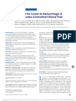 Tranexamic Acid For Lower GI Hemorrhage