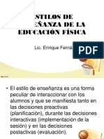 Estilos de Enseñanza de La Educación Física