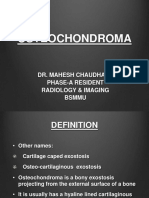 Osteochondroma: Dr. Mahesh Chaudhary Phase-A Resident Radiology & Imaging Bsmmu