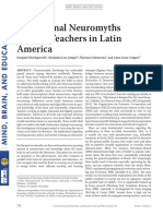 Educational Neuromyths Among Teachers in Latin America