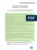 Deep Venous Thrombosis Diferential Diagnosis