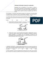 Sistema de Drenaje Muro de Contención