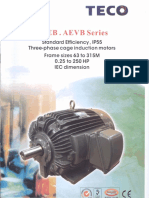 Teco Fan Motor Aeeb and Aevb Series