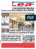 Periódico Lea Lunes 30 de Julio Del 2018