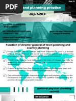 Interpret The Function of Director General of Town & Country Planning