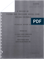 Review of Pressure Vessel Code Design Criteria