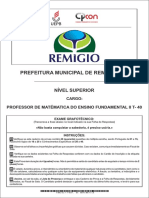 Prefeitura Municipal de Remígio - PB: Nível Superior