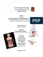 Disturbances in Accessory Organs: Liceo de Cagayan University