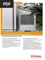 High-Efficiency Air-To-Water Heat Pumps: High Performance Without Noise