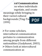 Intercultural Communication