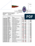 Universidade Zambeze Faculdade de Ciencias Sociais e Humanidade Pauta de Frequência