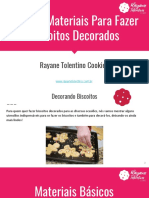 Guia de Materiais para Fazer Biscoitos Decorados