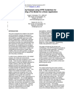 Case Study Example Using SFPE Guidelines For Substantiating A Fire Model For A Given Application